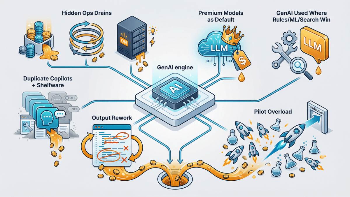 The GenAI spend trap: 6 budget leaks to fix now